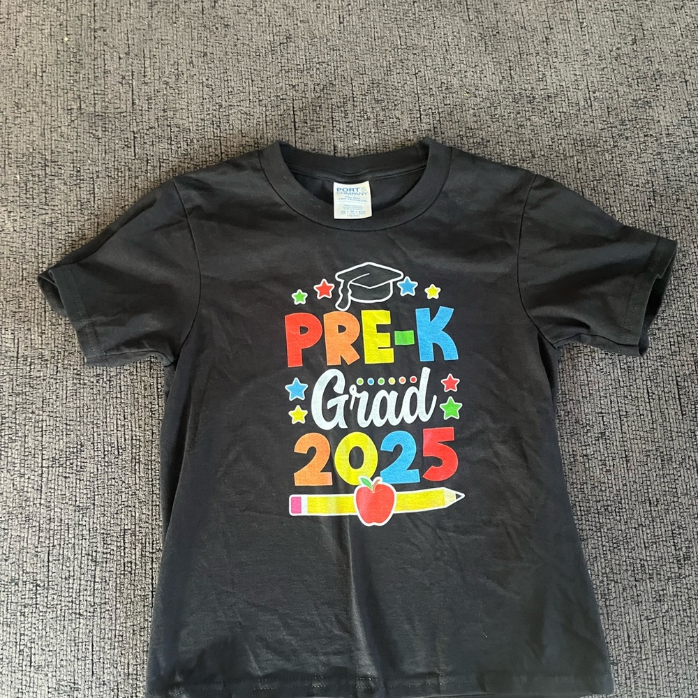 Gildan Black Short Sleeve Tee with Graduation Design